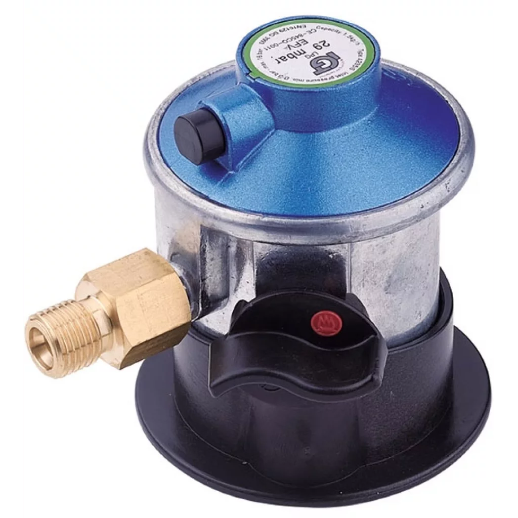Gassregulator click-on 1/4" gjengeutgang