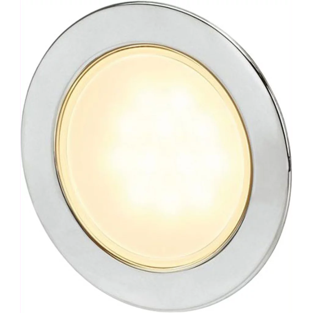 Hella EuroLED 95 Gen 2, Børstet, varmhvitt lys, Rund, Spring