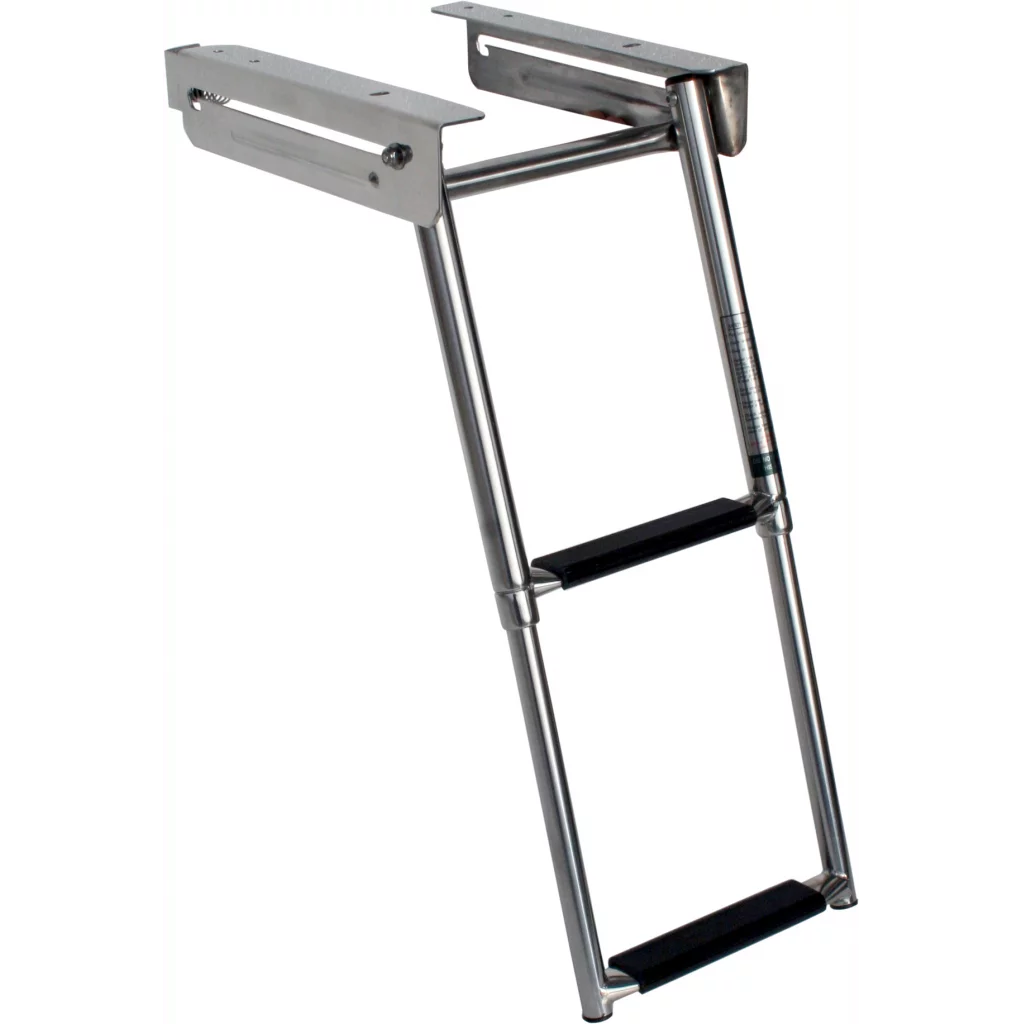 Badestige, teleskop i kassett, 2 trinn bredde 235 mm