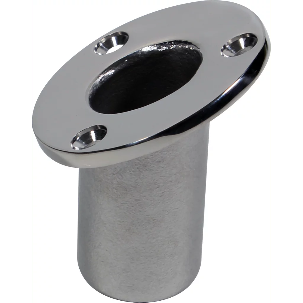 Flaggholder, nedfellbar skrå, 32 mm, syrefast