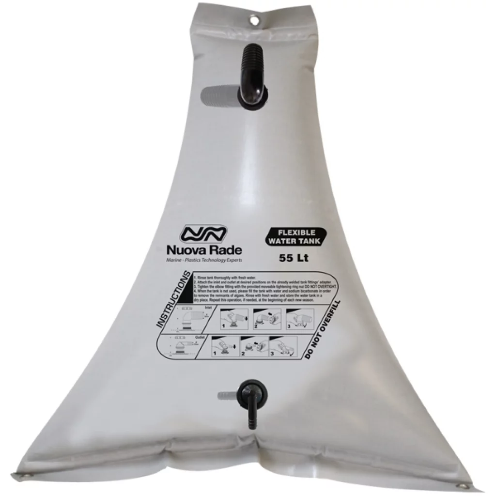 Fleksibel vanntank 100 liter 114x21x116 cm Grå