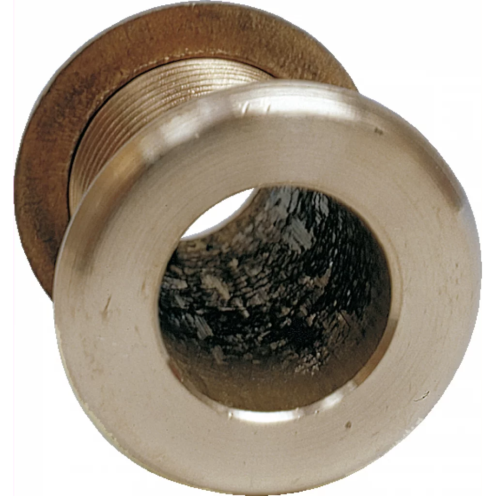 Skroggjennomføring messing 2"