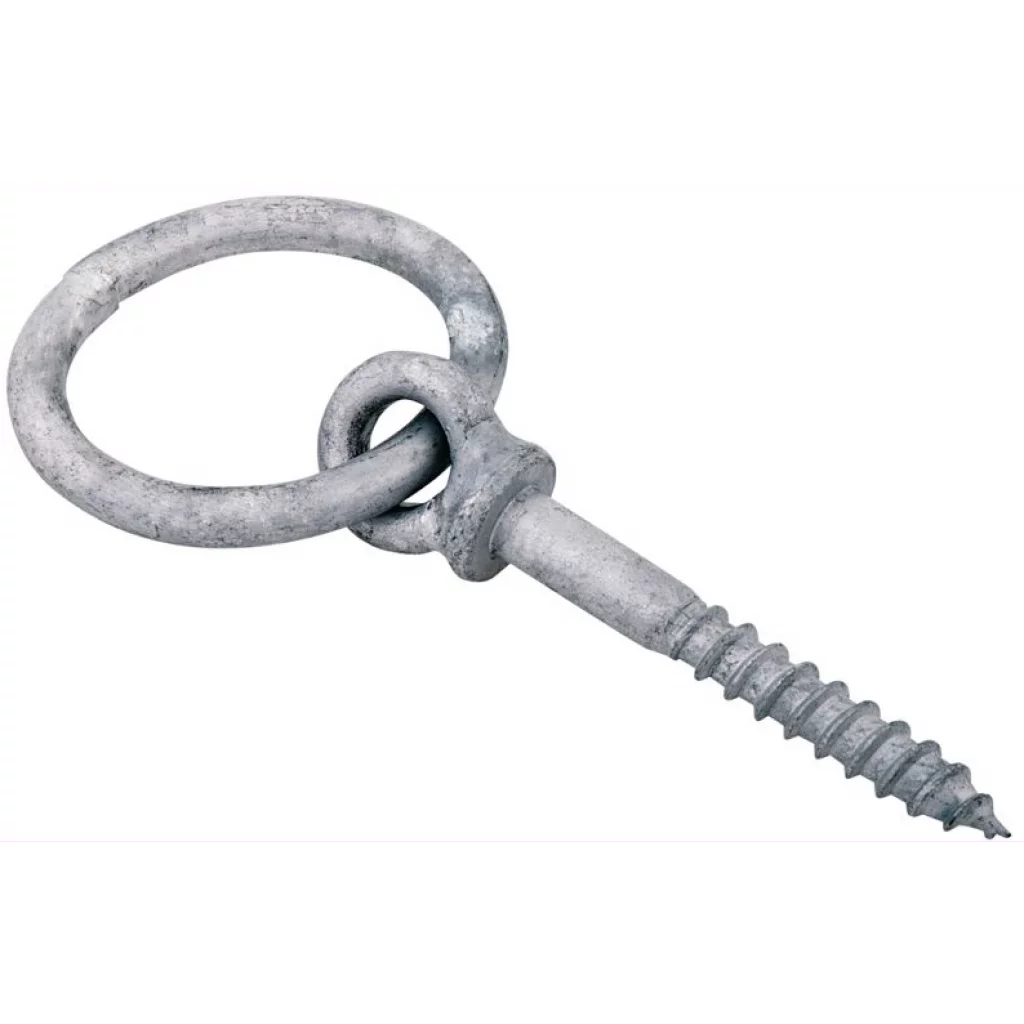 Øyebolt m/gjenger og ring, 6 x 60 mm