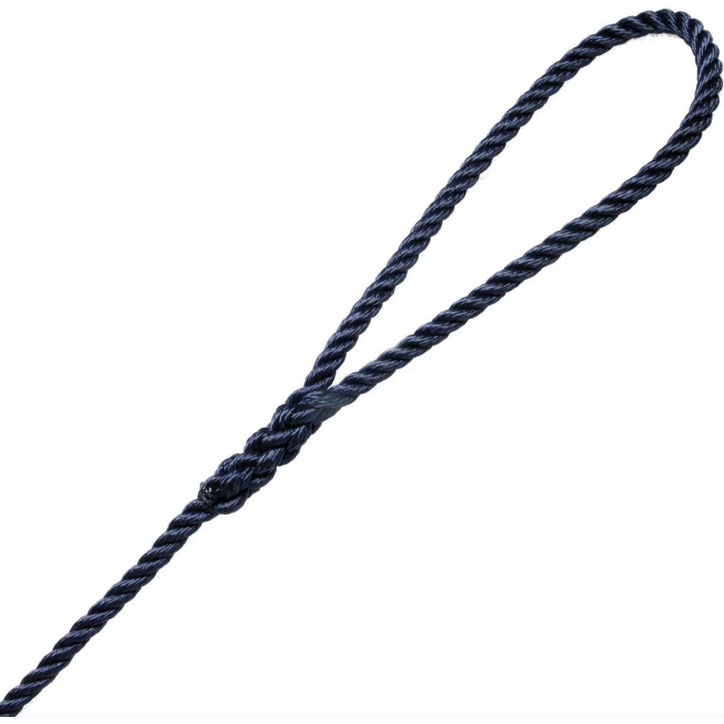 Robline 3-slått fortøyningsline marineblå 12 mm x 10 m