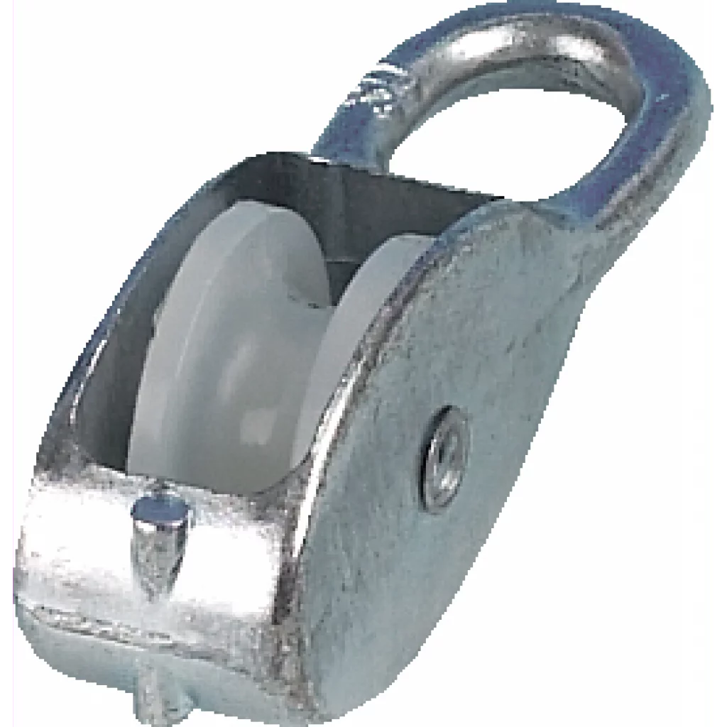 Blokk, enkel, 40mm, aluminium