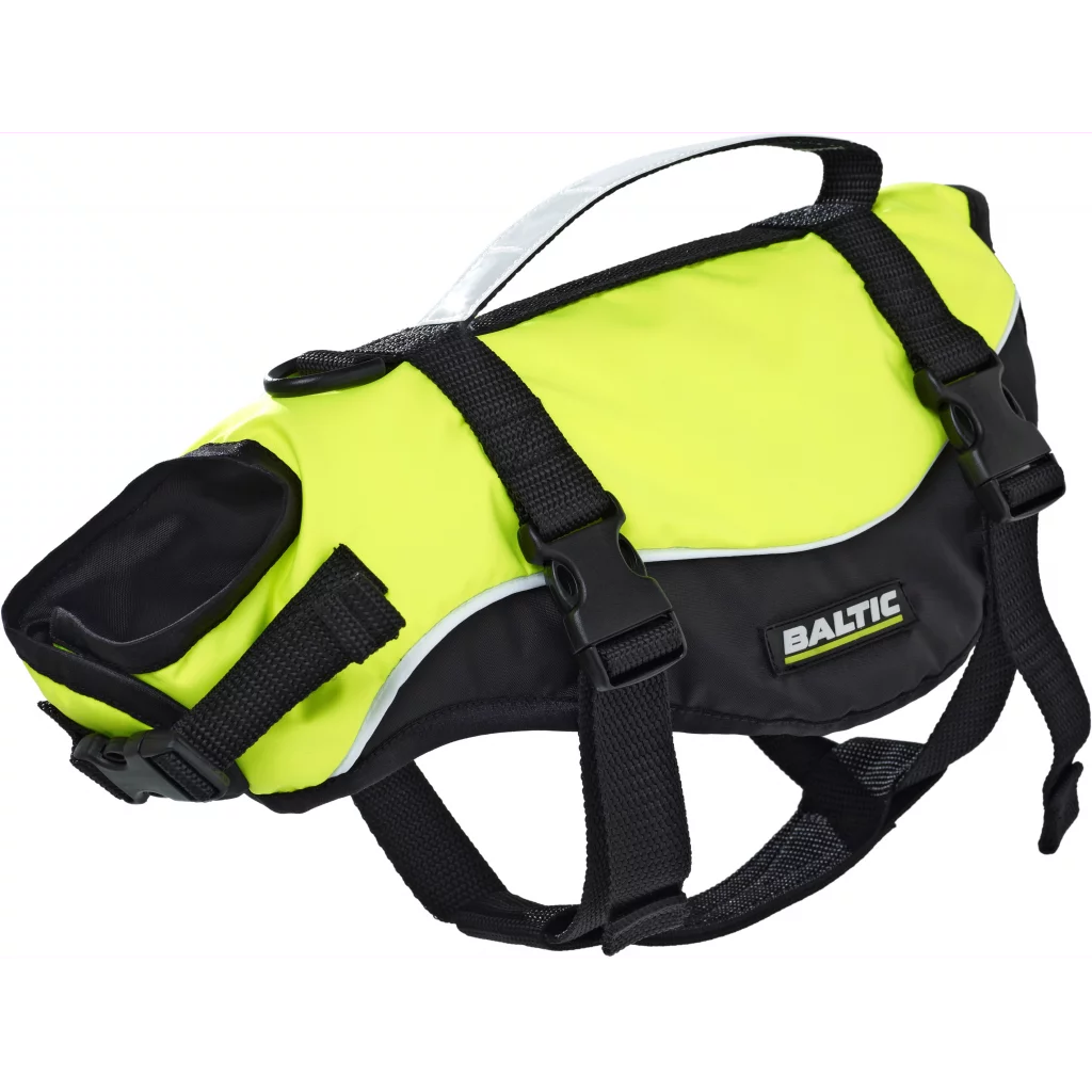 Baltic Maja kattevest gul/svart, 0-3 kg