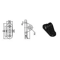 ultraflex-gassdemperbrakett-sp10-sort-6-mm
