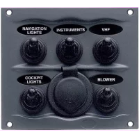 bep-bryterpanel-5-brytere-12v-uttak